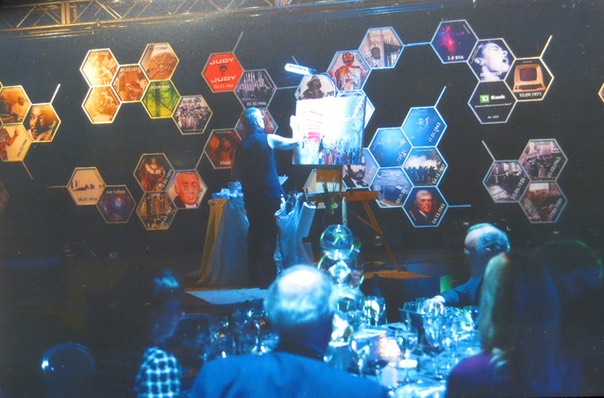 live event painting Kimmel Center.  Event Painter Joan Zylkin captures PIFA Gala